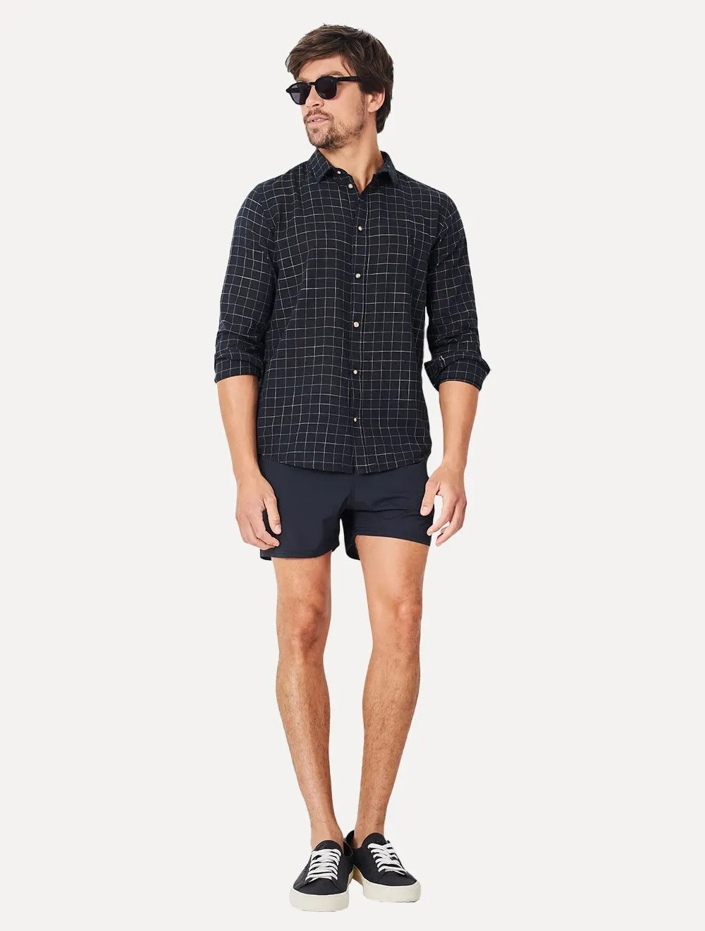 Camisa Reserva Masculina Flanela Xadrez Athletic Camp Preta