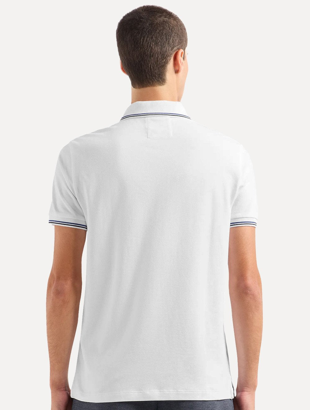 Polo Empório Armani Masculina Essential Friso Branca