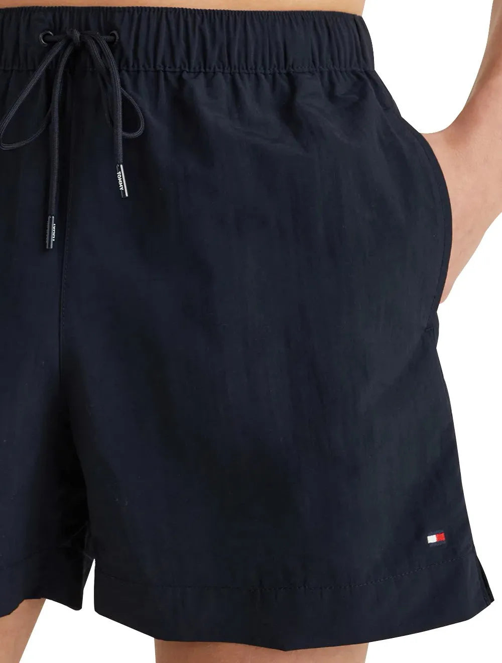 Short Tommy Hilfiger Medium Drawstring Embroidered Logo Azul Marinho