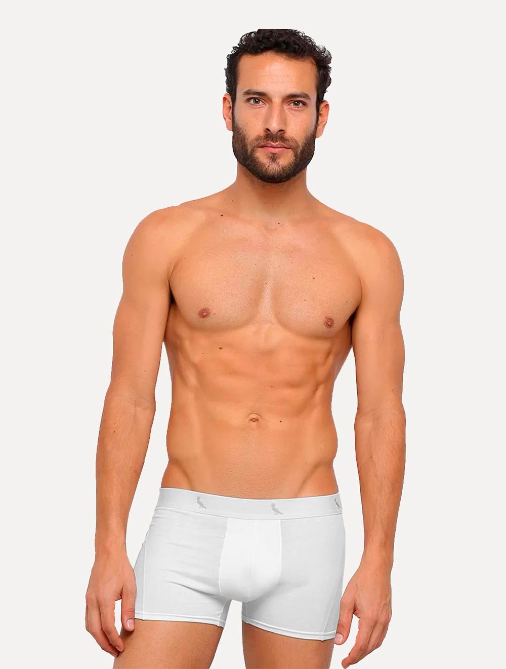 Cueca Reserva Masculina Boxer Grey Woodpecker Cotton Branca Pack 3UN