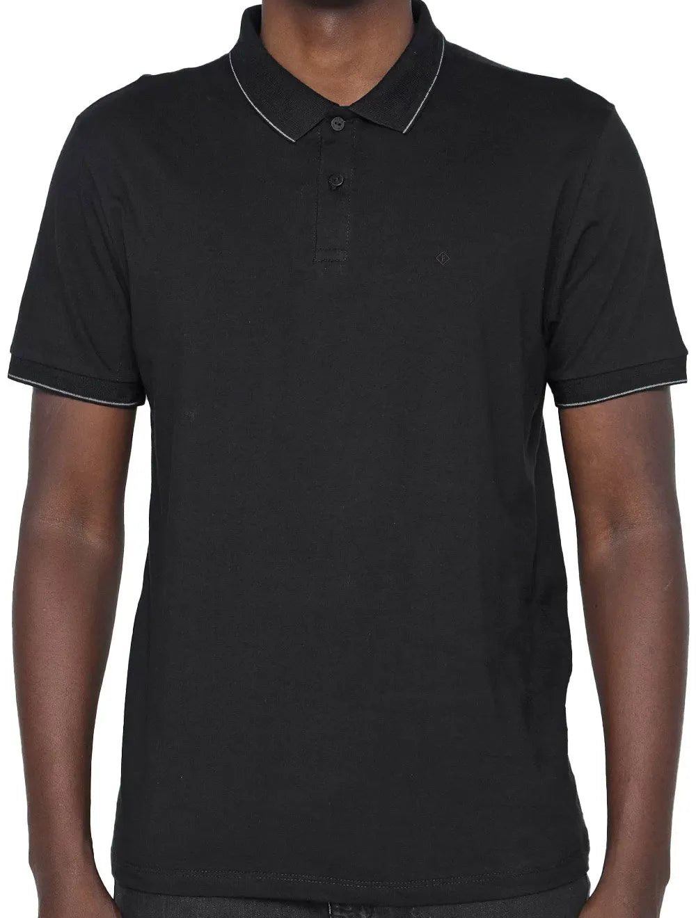 Polo Forum Masculina Muscle Piquet One Line Collar Preta