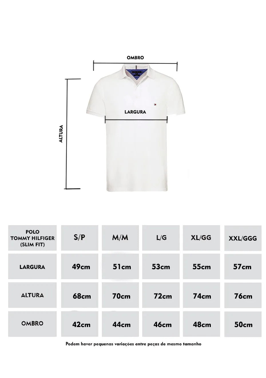 Polo Tommy Hilfiger Masculina Coupe Sur Ivy Azul Marinho