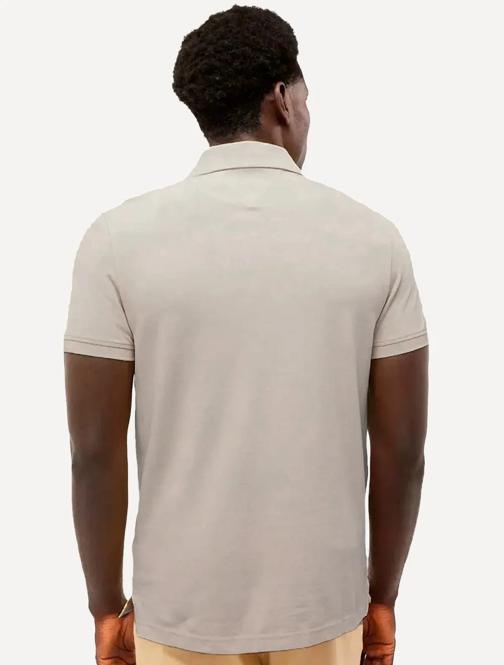 Polo Tommy Hilfiger Masculina Regular Piquet 1985 Areia