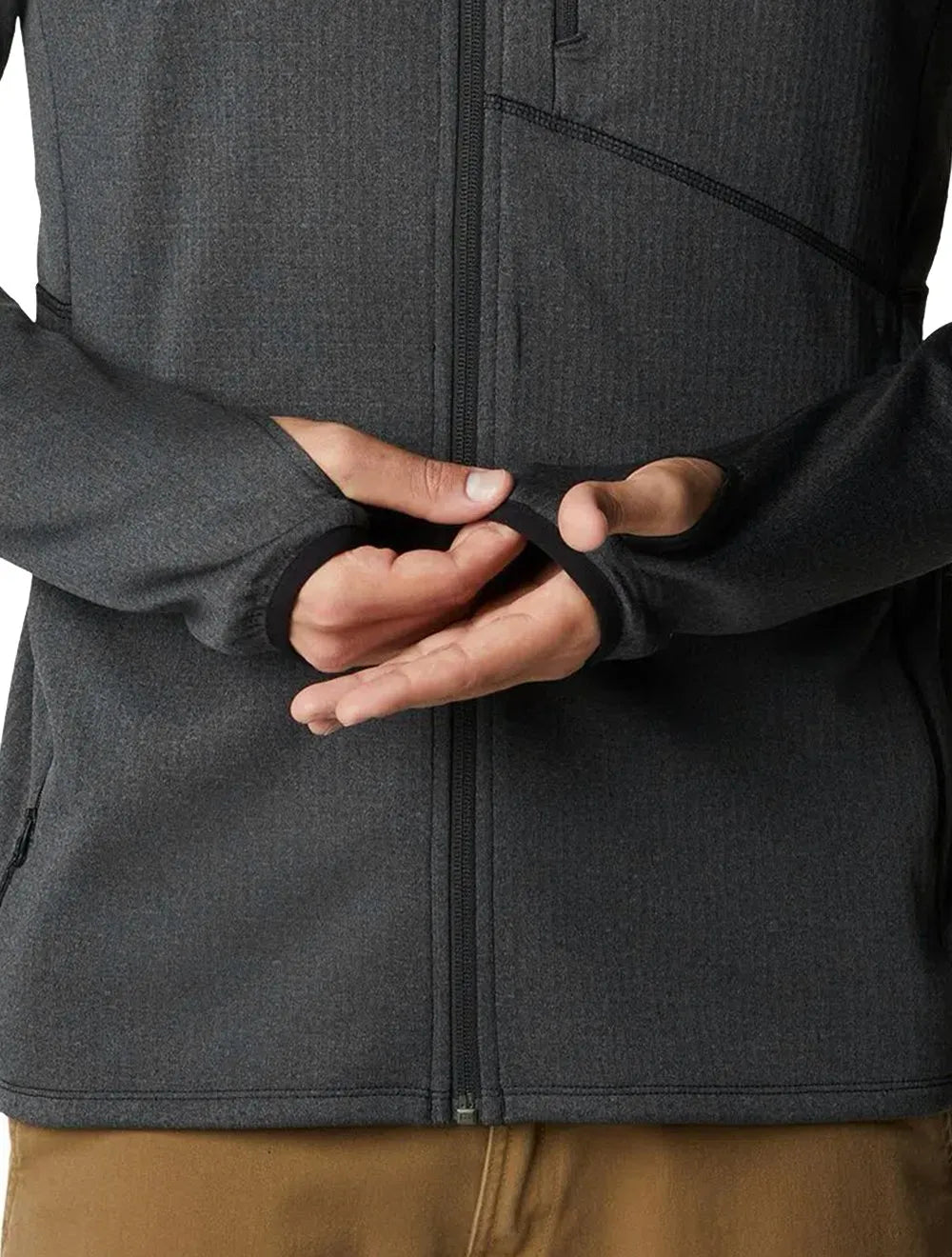 Jaqueta Columbia Masculina Fleece Park View Full Zip Hoodie Grafite