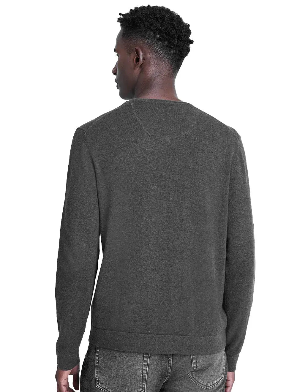Suéter Aramis Masculino Tricot Crewneck Grafite Mescla