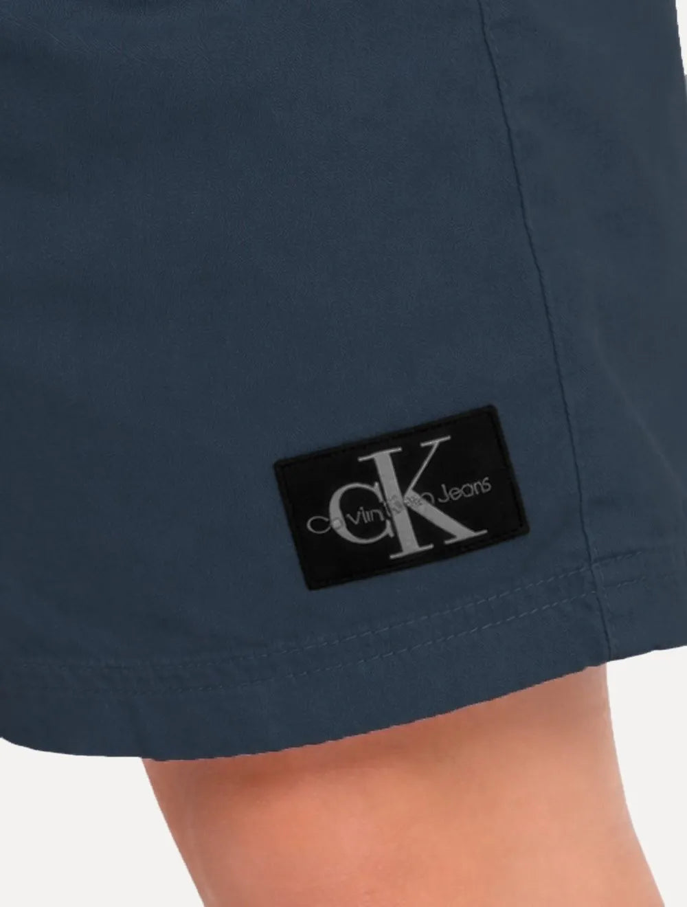 Bermuda Calvin Klein Infantil Color Curta Paper Azul Marinho