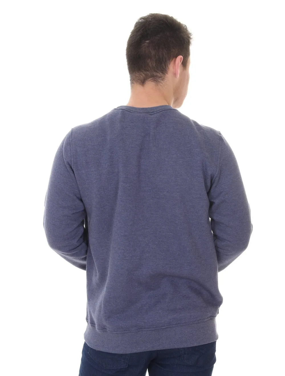 Moletom Aeropostale Masculino A87 Logo Fleece Azul Marinho Mescla