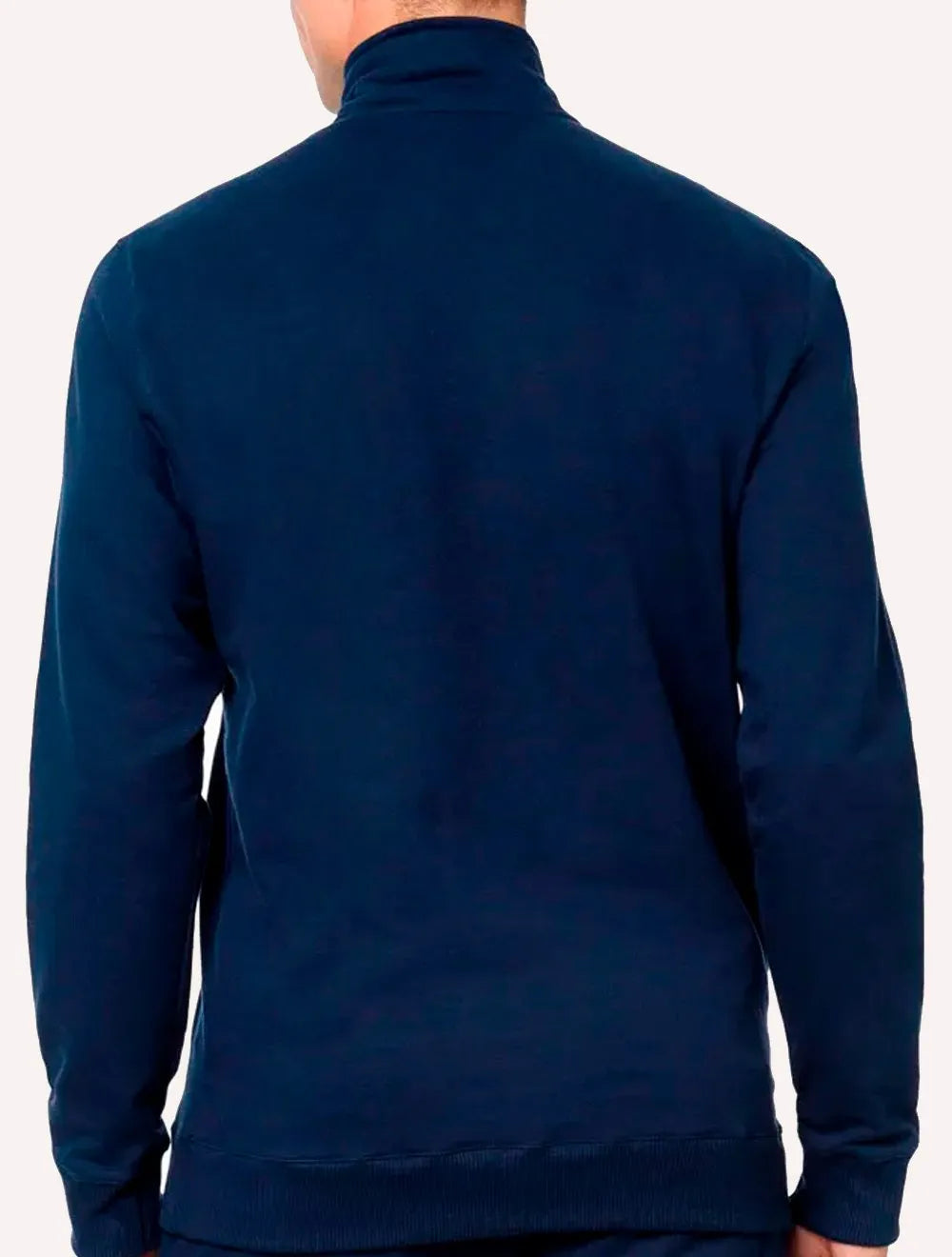 Moletom Calvin Klein Loungewear Masculino Half Zip Modern Logo Azul Marinho