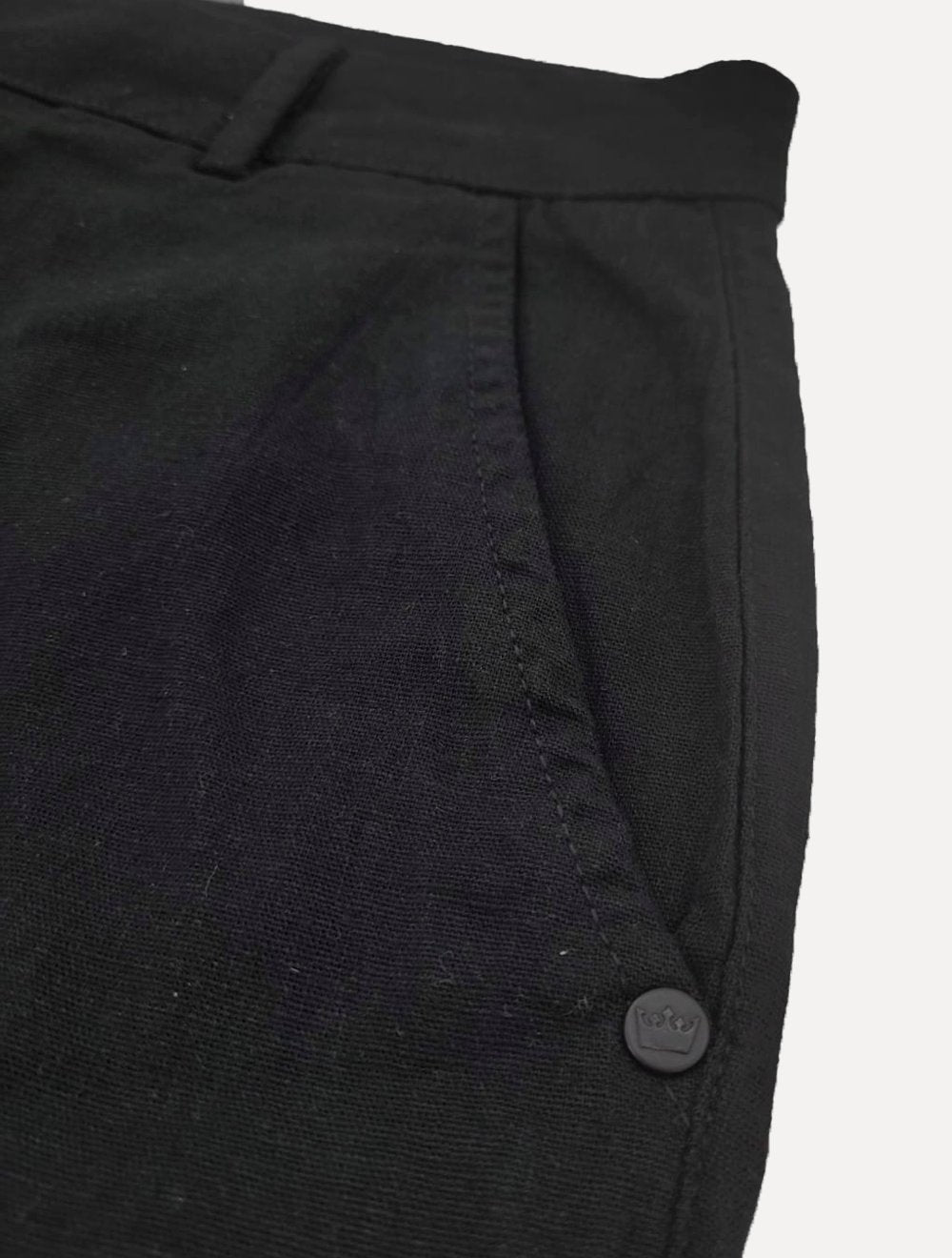 Bermuda Osklen Masculina Alfaiataria Basic Linen Preta