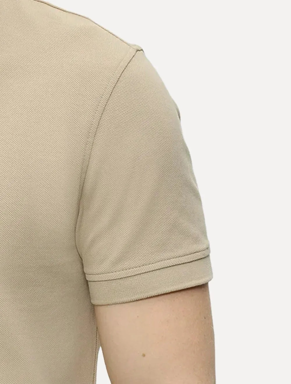 Polo Tommy Hilfiger Masculina Regular Piquet 1985 Cáqui Médio