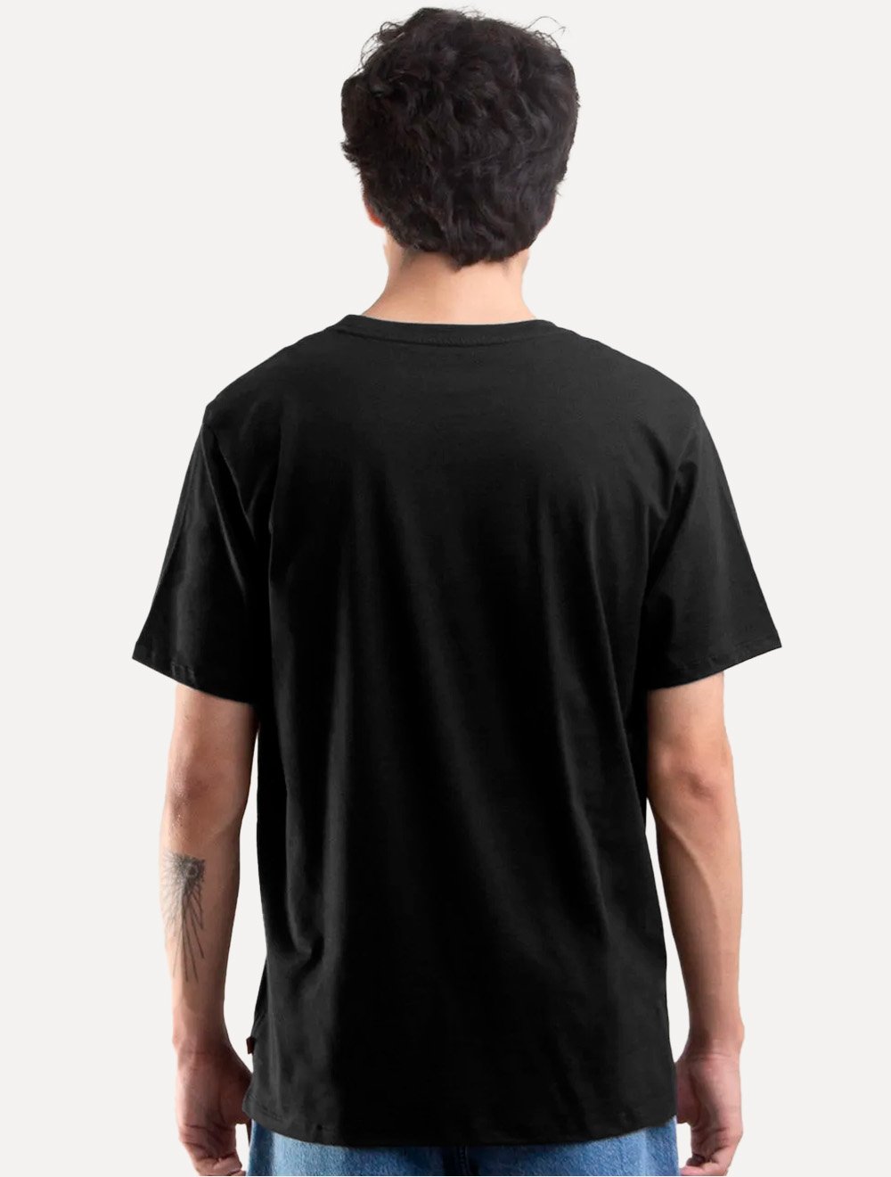 Camiseta Levis Masculina Standard Fit Pima Mono Logo Preta