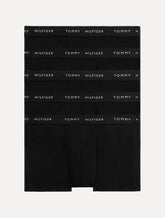 Cueca Tommy Hilfiger Cotton Boxer Trunk Preta Pack 5UN