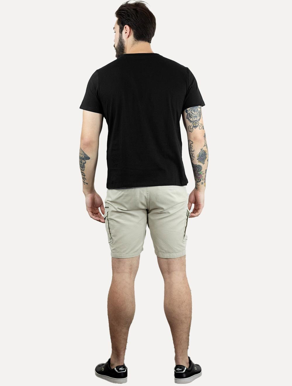 Camiseta Ellus Masculina Cotton Fine Duocolor Classic Preta