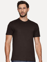 Camiseta Aramis Masculina Basic Lisa Mono Icon Marrom Café
