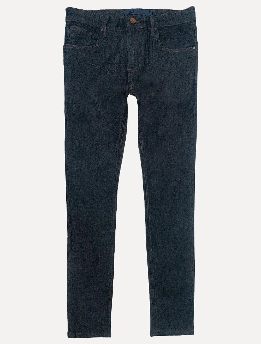 Calça King & Joe Jeans Masculina Slim Smoke Black Azul Marinho