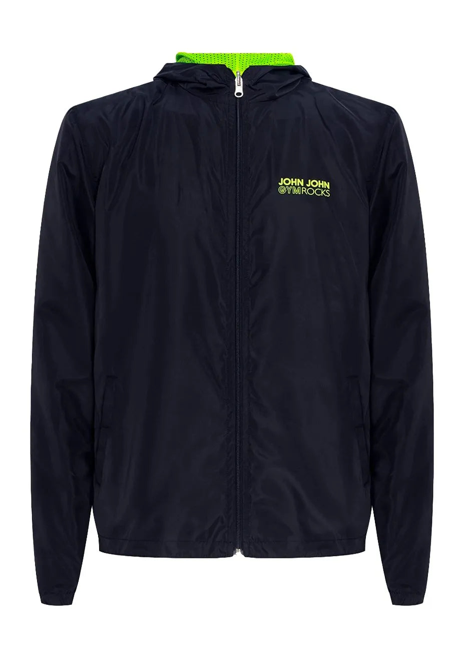Jaqueta John John Masculina Gym Rocks Capuz Dupla Face Preta