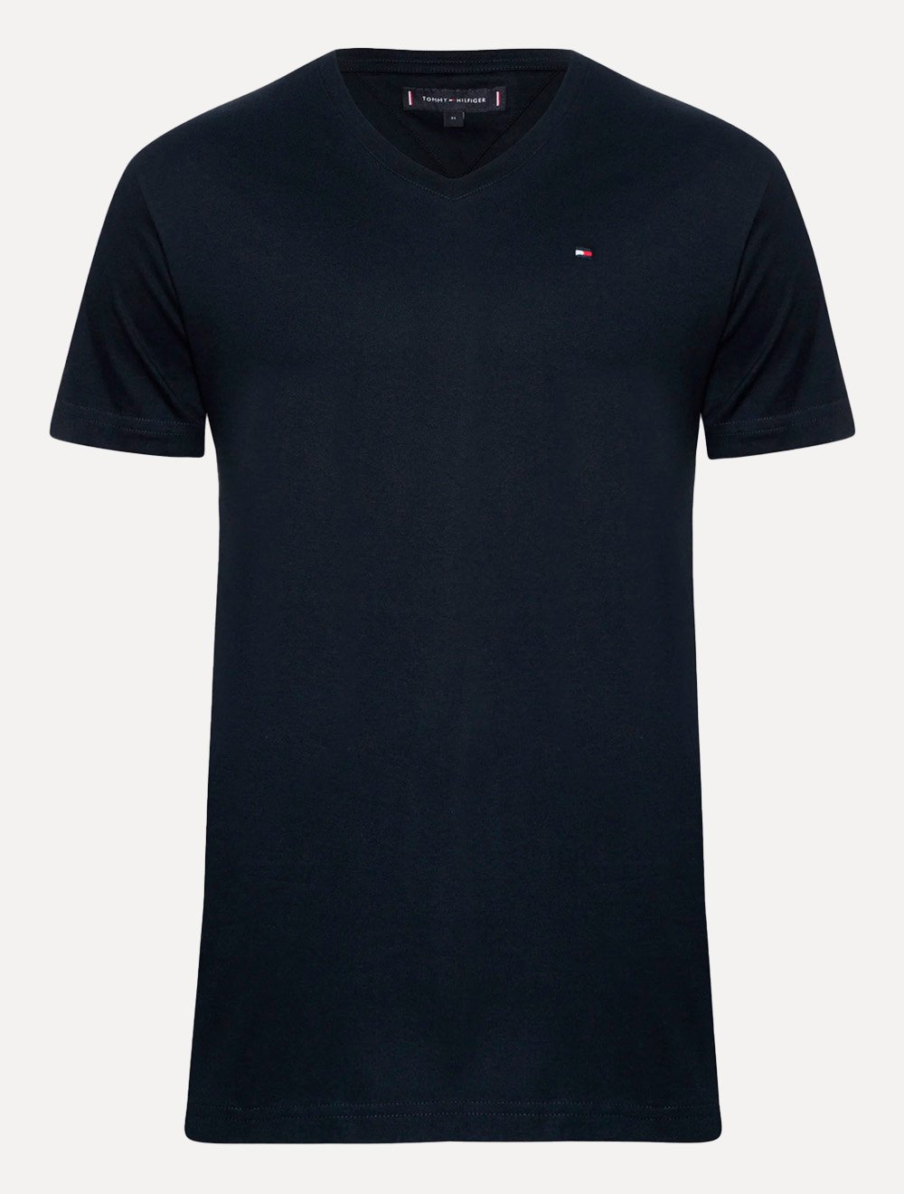 Camiseta Tommy Hilfiger Masculina Essential V-Neck Cotton Azul Marinho