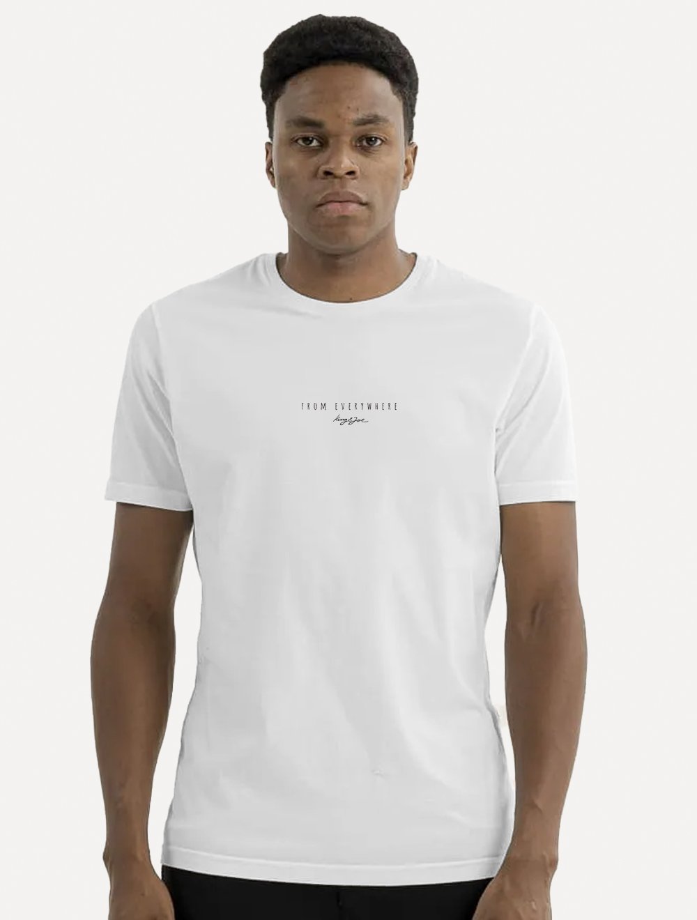 Camiseta King & Joe Masculina Slim Respira Off-White