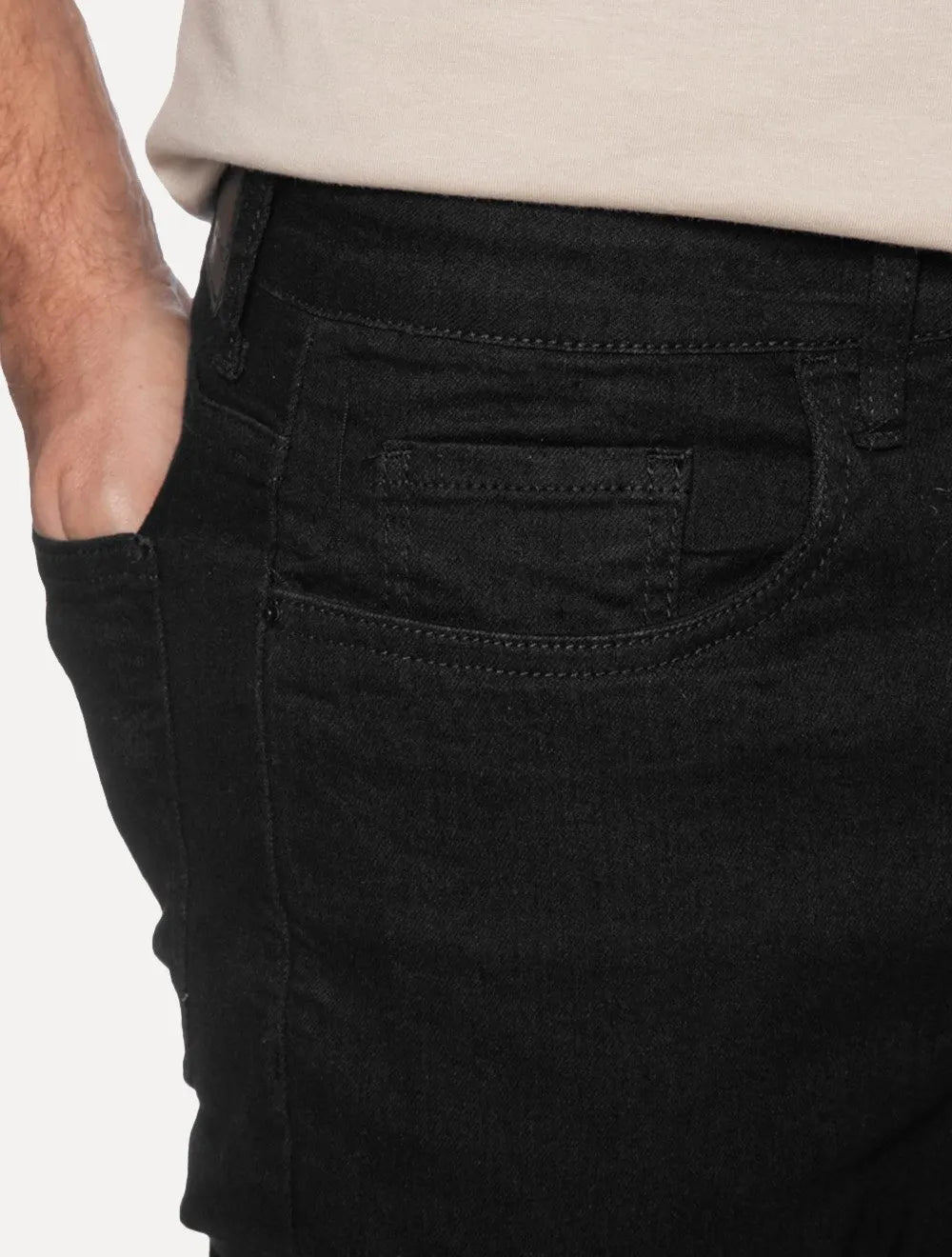 Calça Aramis Jeans Masculina Regular Black Kombat Preta