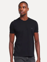 Camiseta Ellus Masculina Cotton Fine Aquarela Grey Classic Preta