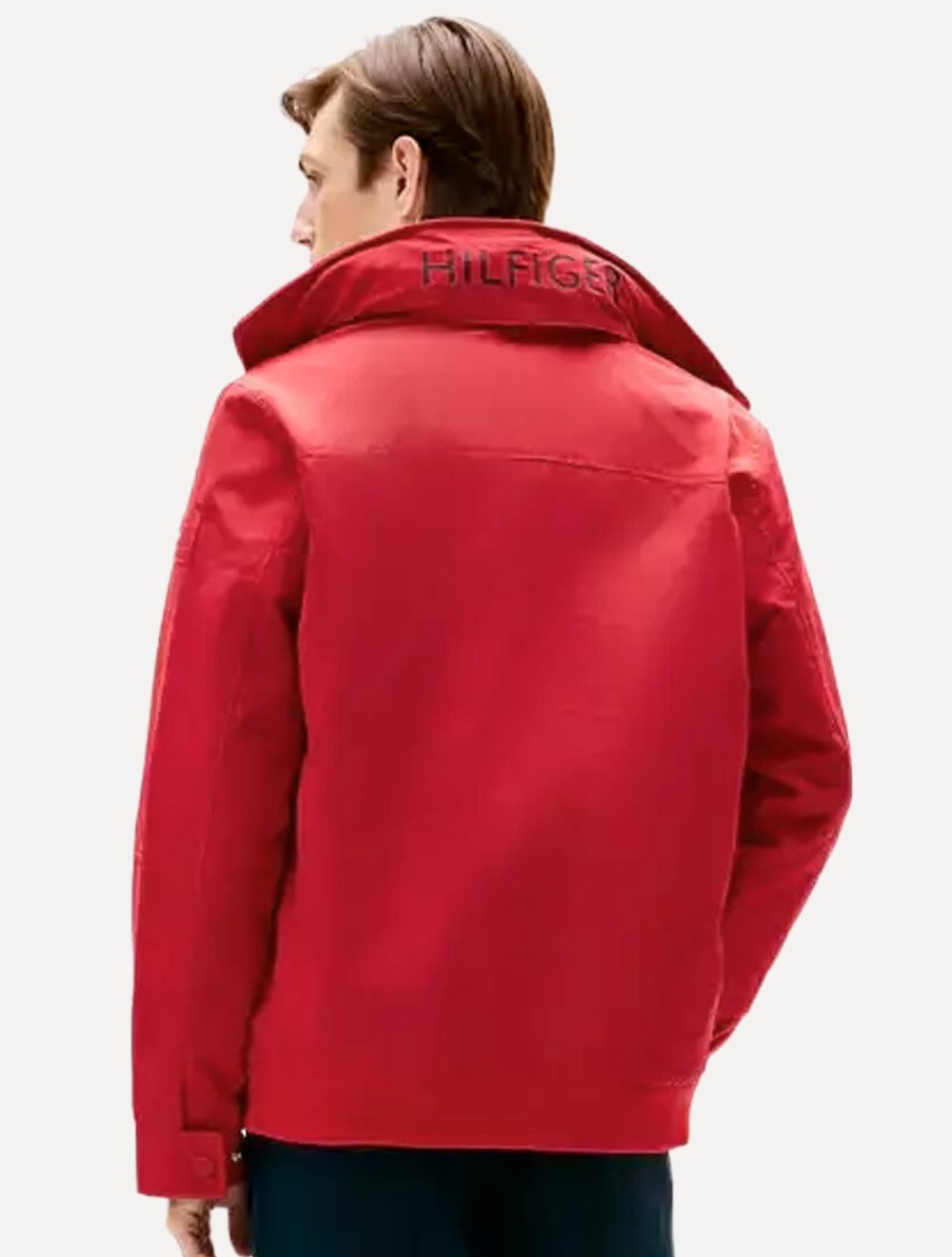 Jaqueta Tommy Hilfiger Masculina Sustainable Regatta Jacket Light Logo Vermelho
