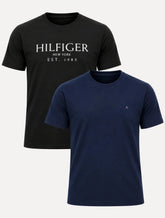 Kit Camisetas Tommy Hilfiger/Aramis | Preta/Azul Marinho