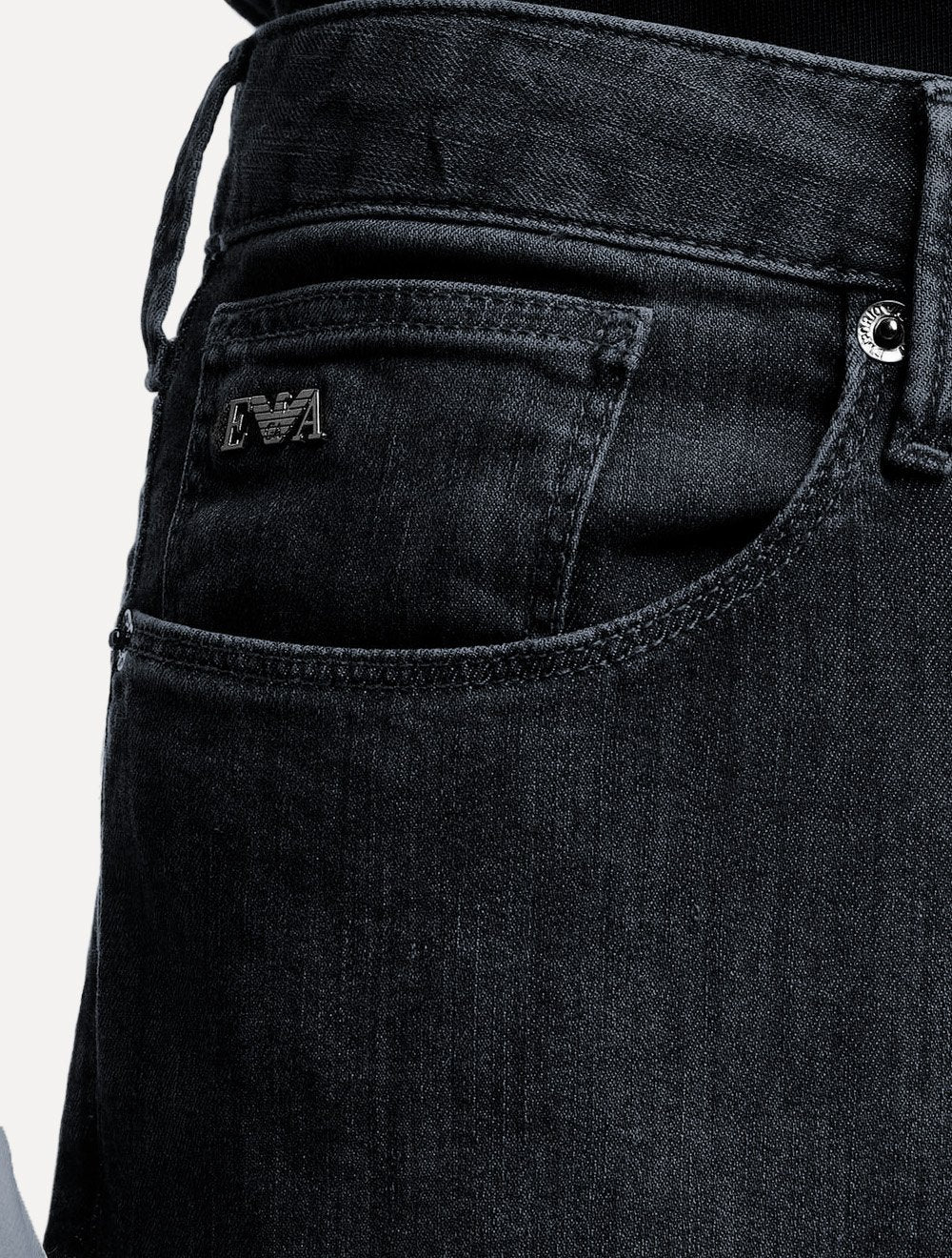 Calça Jeans Empório Armani Masculina J06 Slim Fit 5 Pockets Azul Marinho