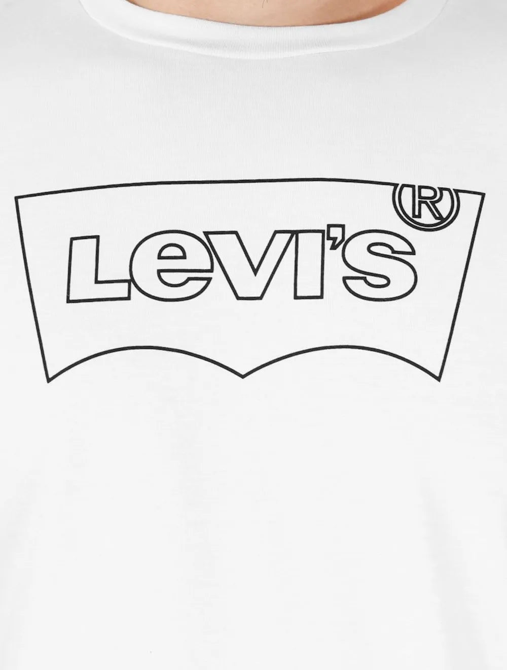 Camiseta Levis Masculina Standard Relaxed Center Logo Branca