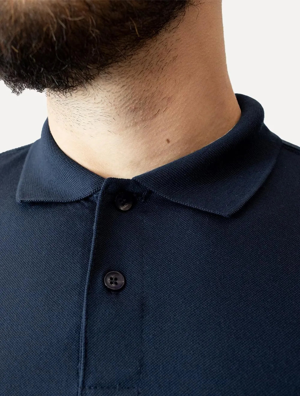 Polo Dixen Masculina Piquet Gola Lisa Azul Marinho