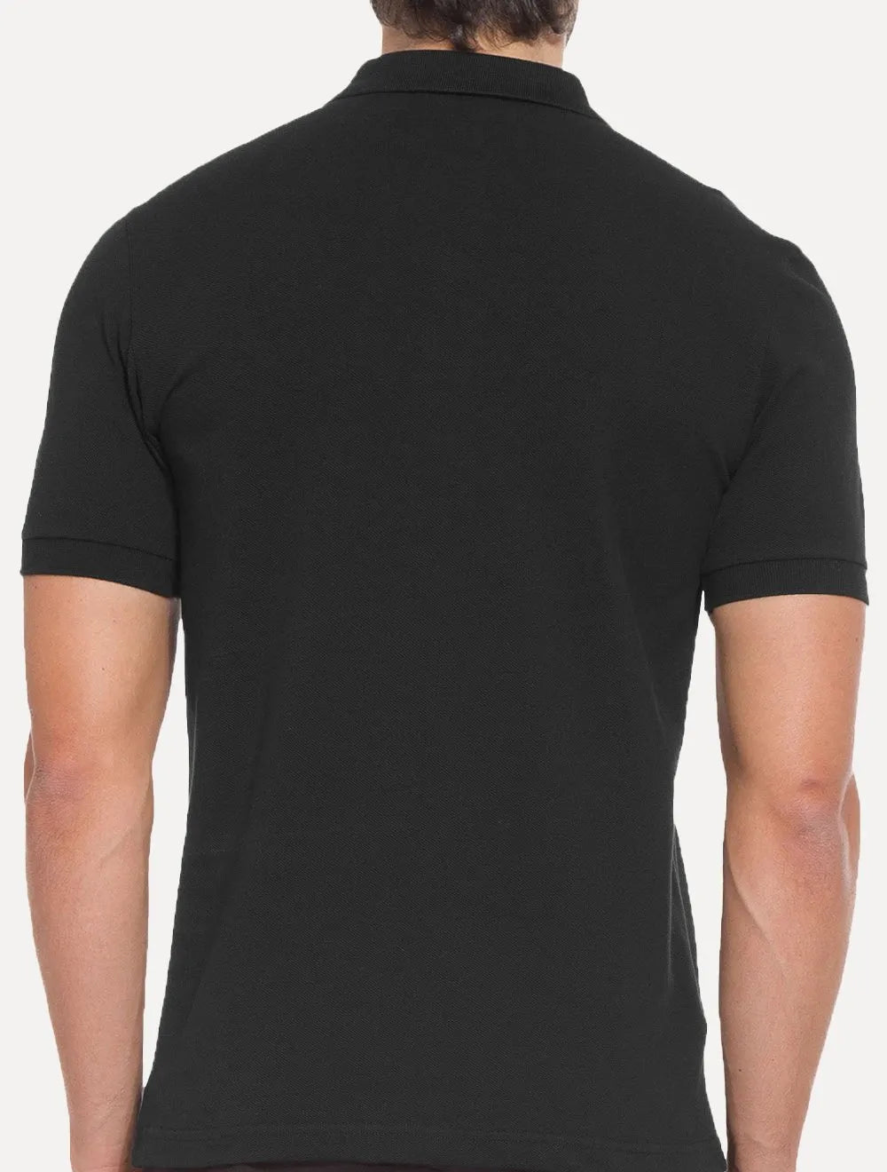 Polo Fred Perry Masculina Regular Piquet Plain Gray Logo Preta