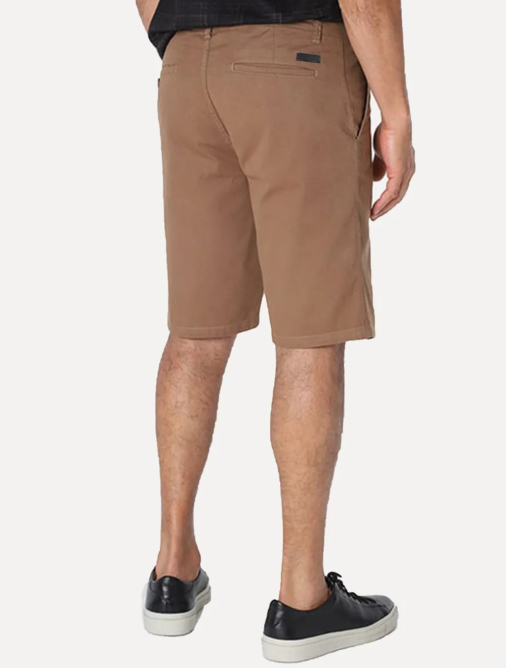 Bermuda Aramis Masculina Sarja Chino Cós Chambray Caqui