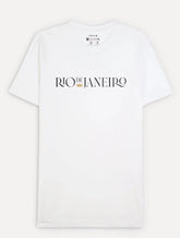 Camiseta Osklen Masculina Slim Stone Rio De Janeiro Serifado Branca
