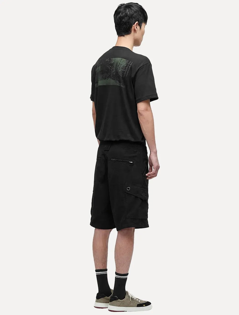Bermuda Osklen Masculina Cargo Casual Nova Crystal Preta