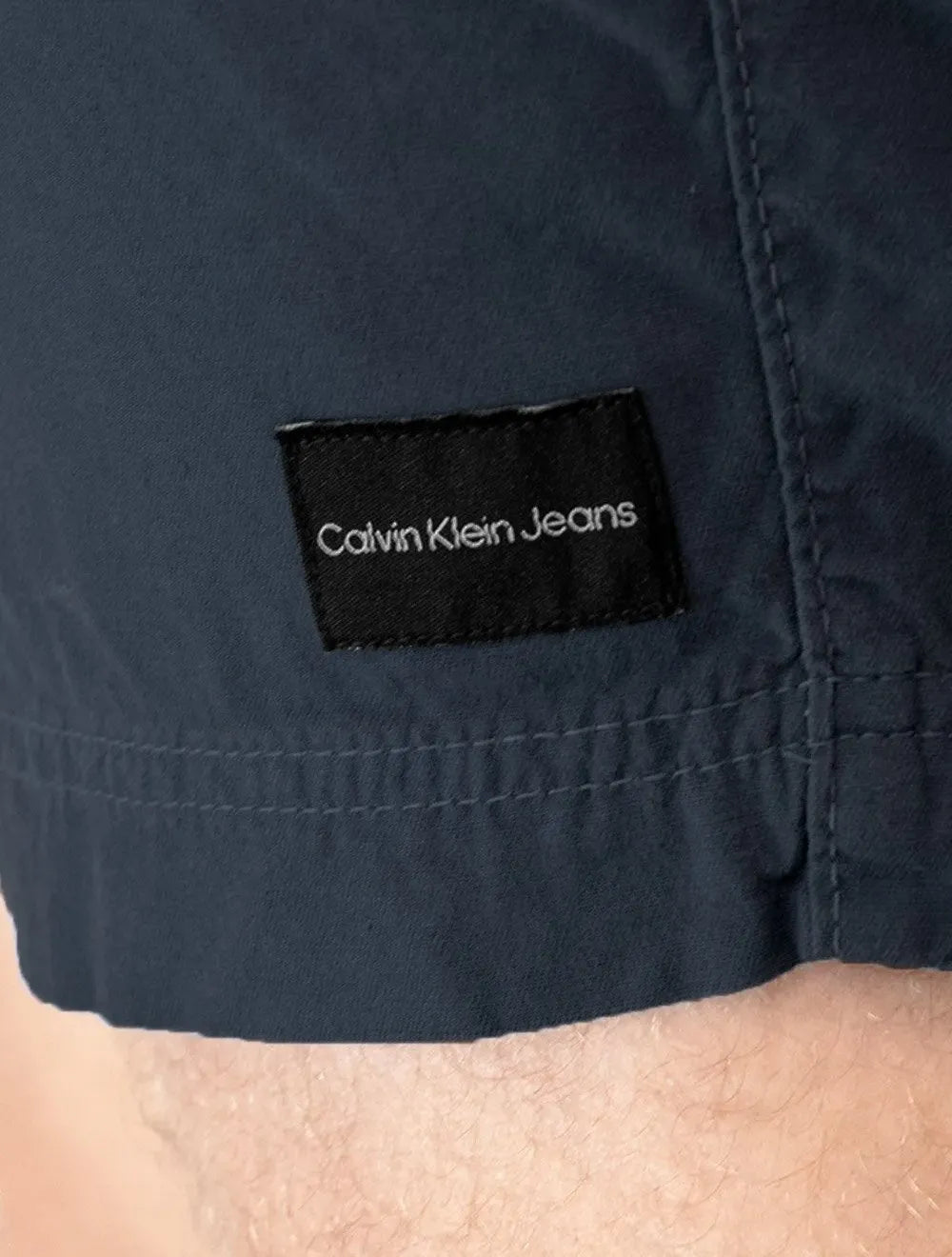 Short Calvin Klein Masculino Jeans Color Cós Elástico Azul Marinho
