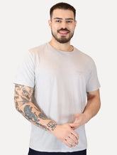 Camiseta Ellus Masculina Linen Slim Originals Duplic Areia Mescla