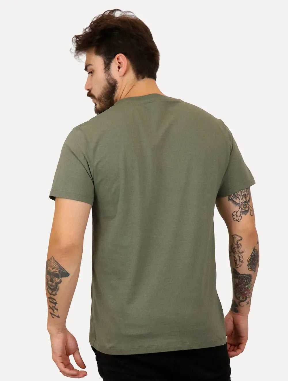 Camiseta Reserva Masculina Regular Paris Verde Militar