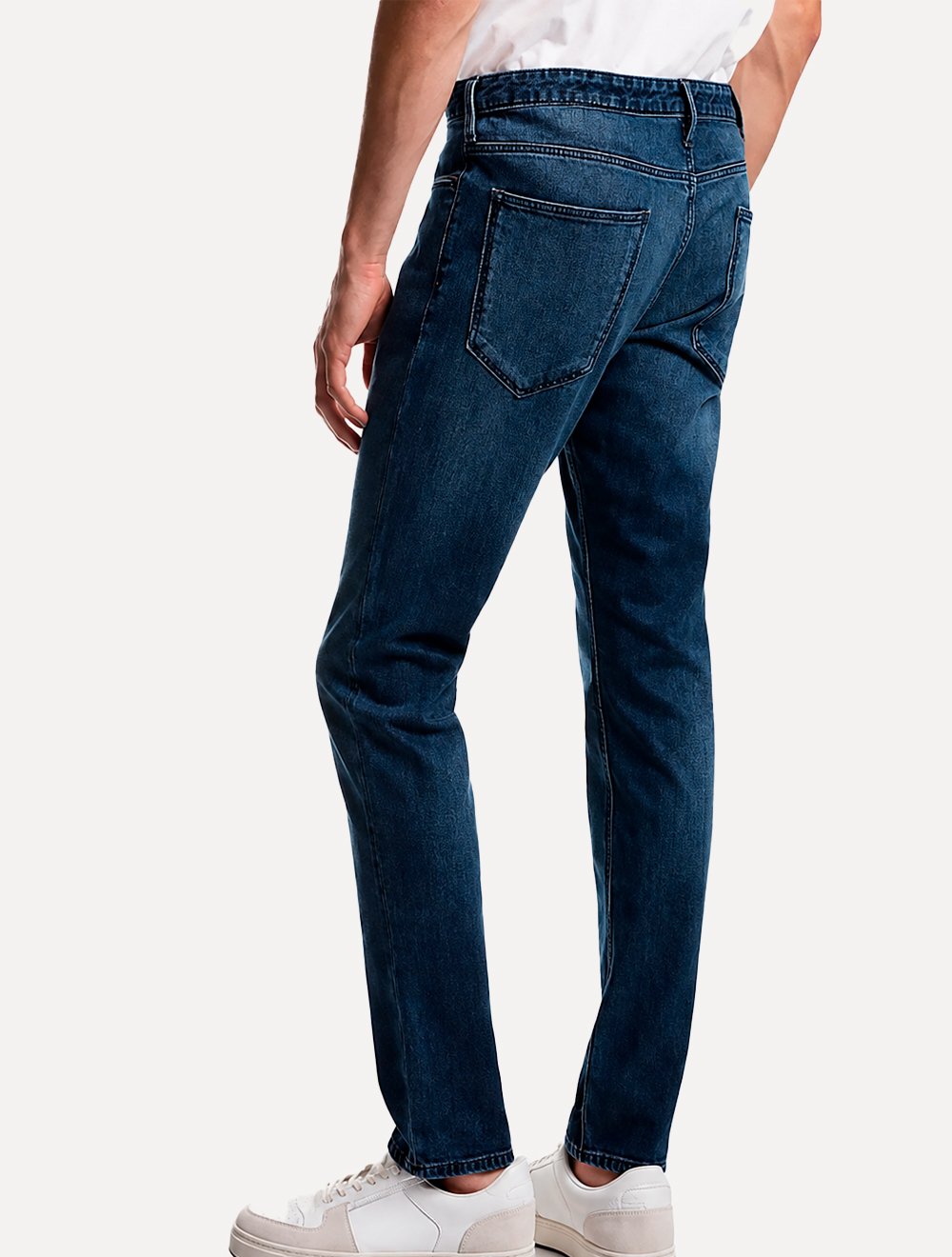 Calça Jeans Empório Armani Masculina J06 Slim Fit Low Waist Azul