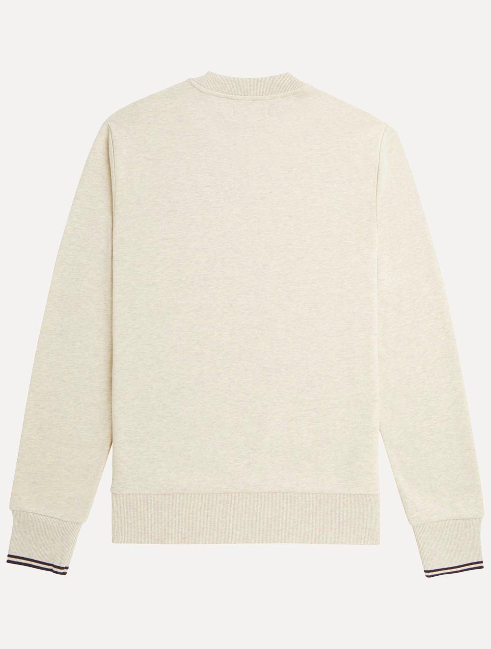 Moletom Fred Perry Masculino Crewneck Laurel Off-White Mescla