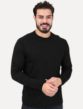 Camiseta Aramis Masculina Manga Longa Basica Mono Logo Preta