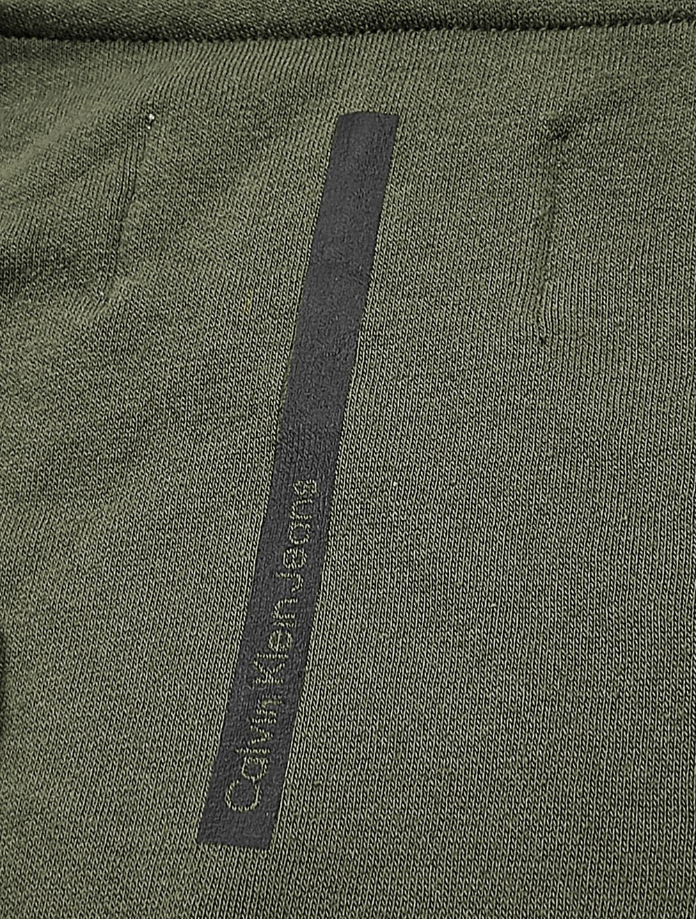 Moletom Calvin Klein Jeans Masculino Hoodie CK Bordado Verde Militar