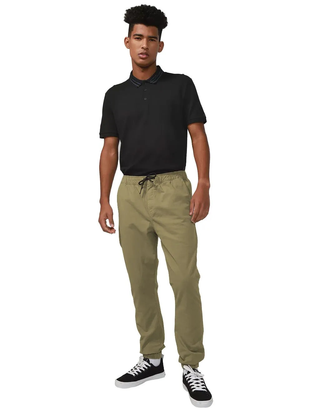 Calça Calvin Klein Jeans Masculina CKM31 Color Taper Cáqui