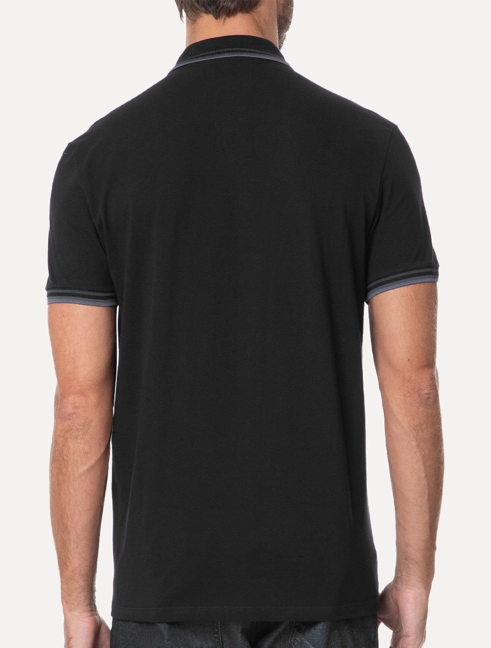 Polo Ellus Masculina Piquet Triple Short Signature Preta