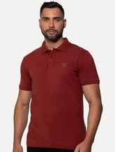 Polo Guess Masculina Piquet Bordô