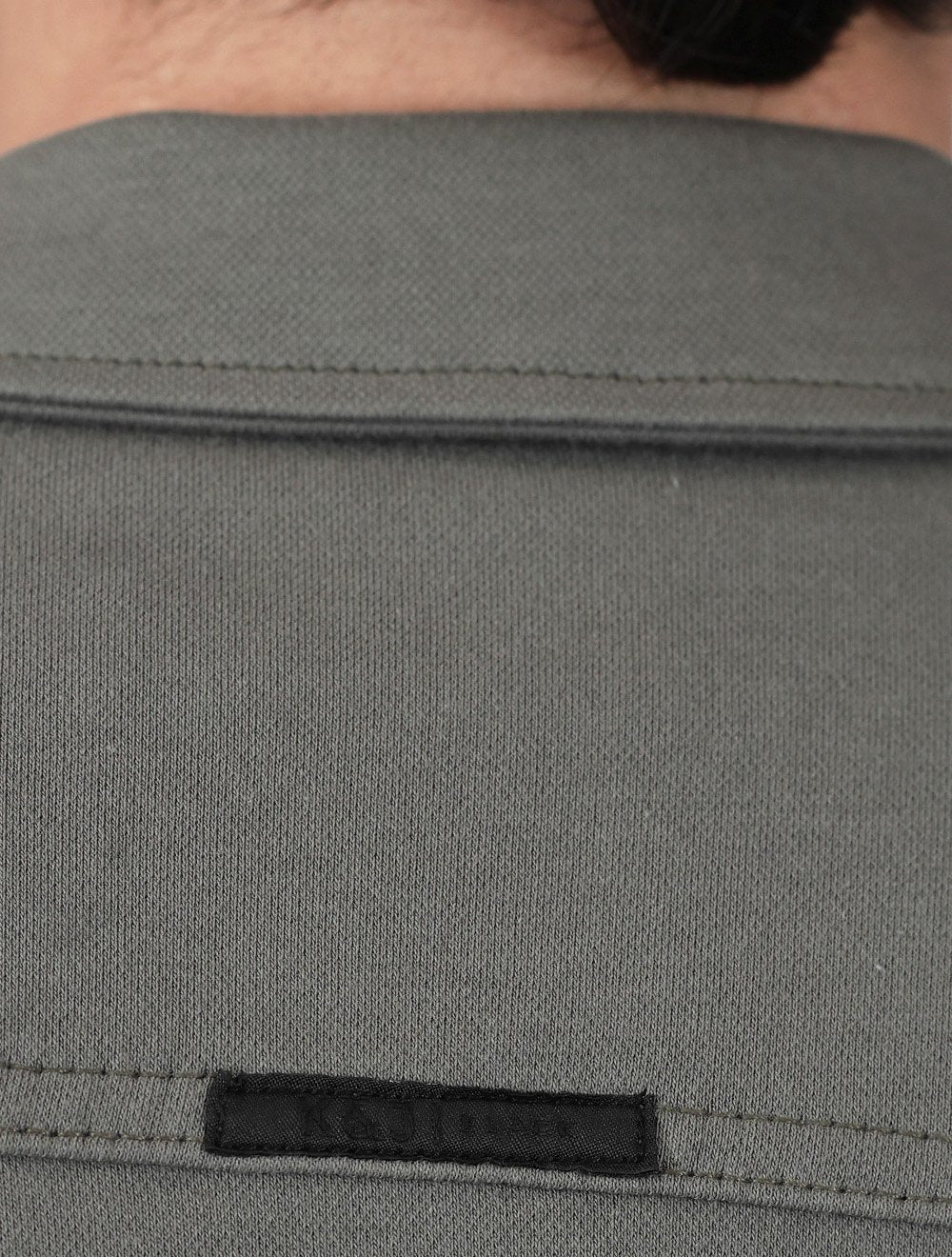 Jaqueta K&J Black Masculina Malha Ponto Roma Trucker Cinza
