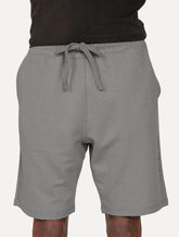 Bermuda John John Masculina Moletom New Basic Print Cinza Médio