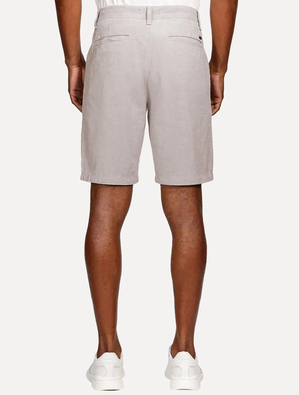 Bermuda Aramis Masculina Alfaiataria Textura Marrom Mescla