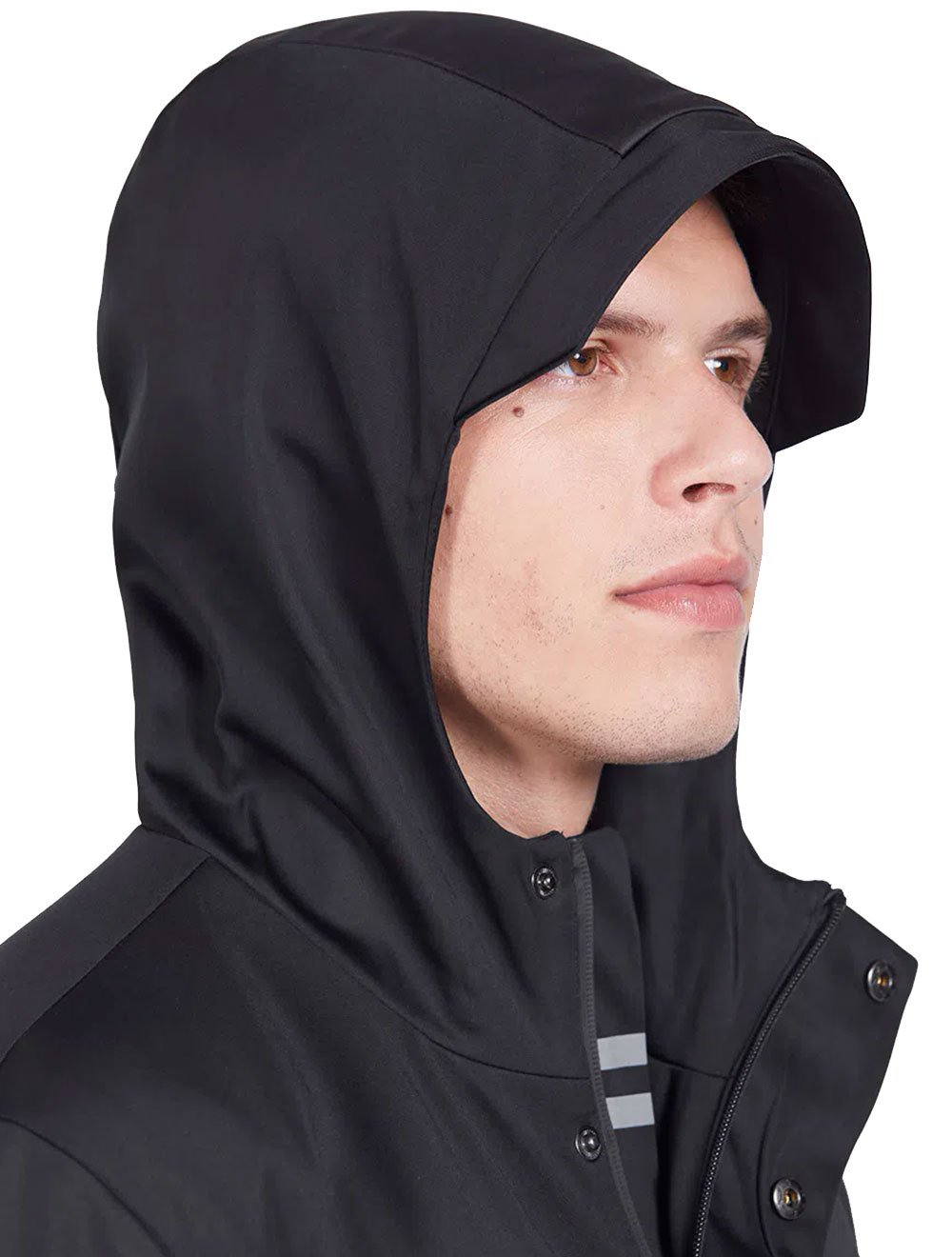 Jaqueta Aramis Masculina Nylon Hoodie Liquid Repeller Preta