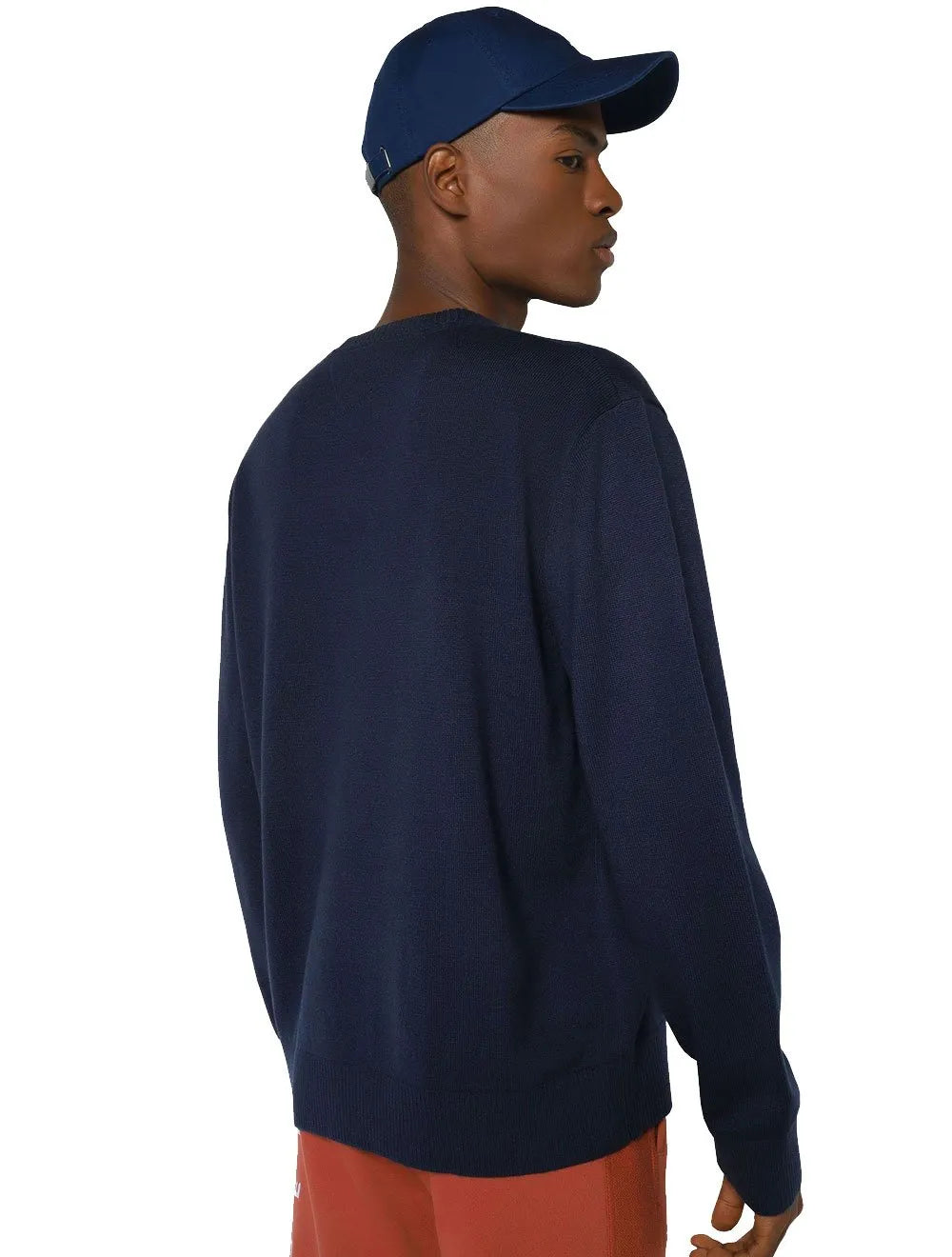 Suéter Tommy Jeans Masculino C-Neck Graphic Flag Sweater Azul Marinho