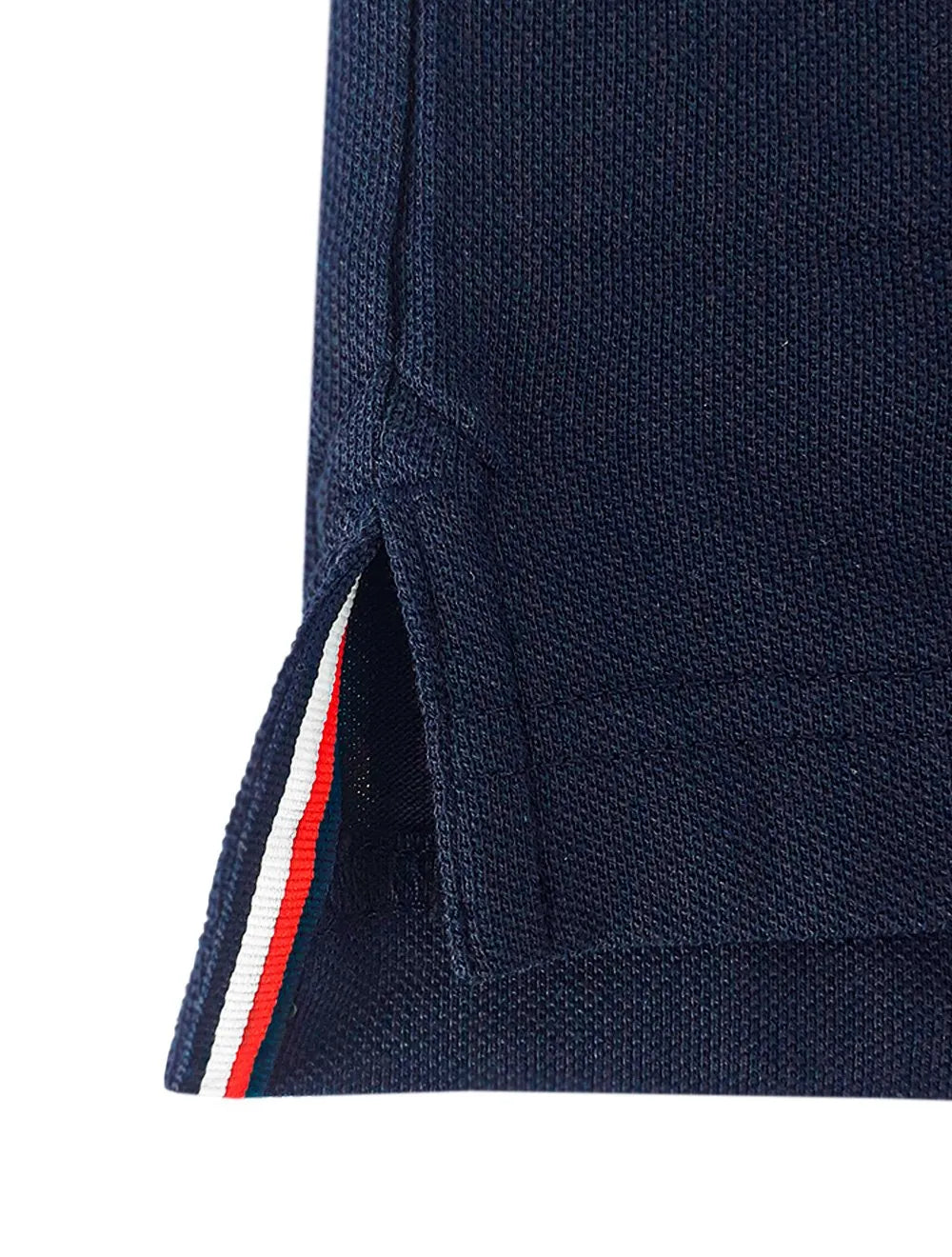 Polo Tommy Hilfiger Piquet Slim Colourblock Azul Marinho