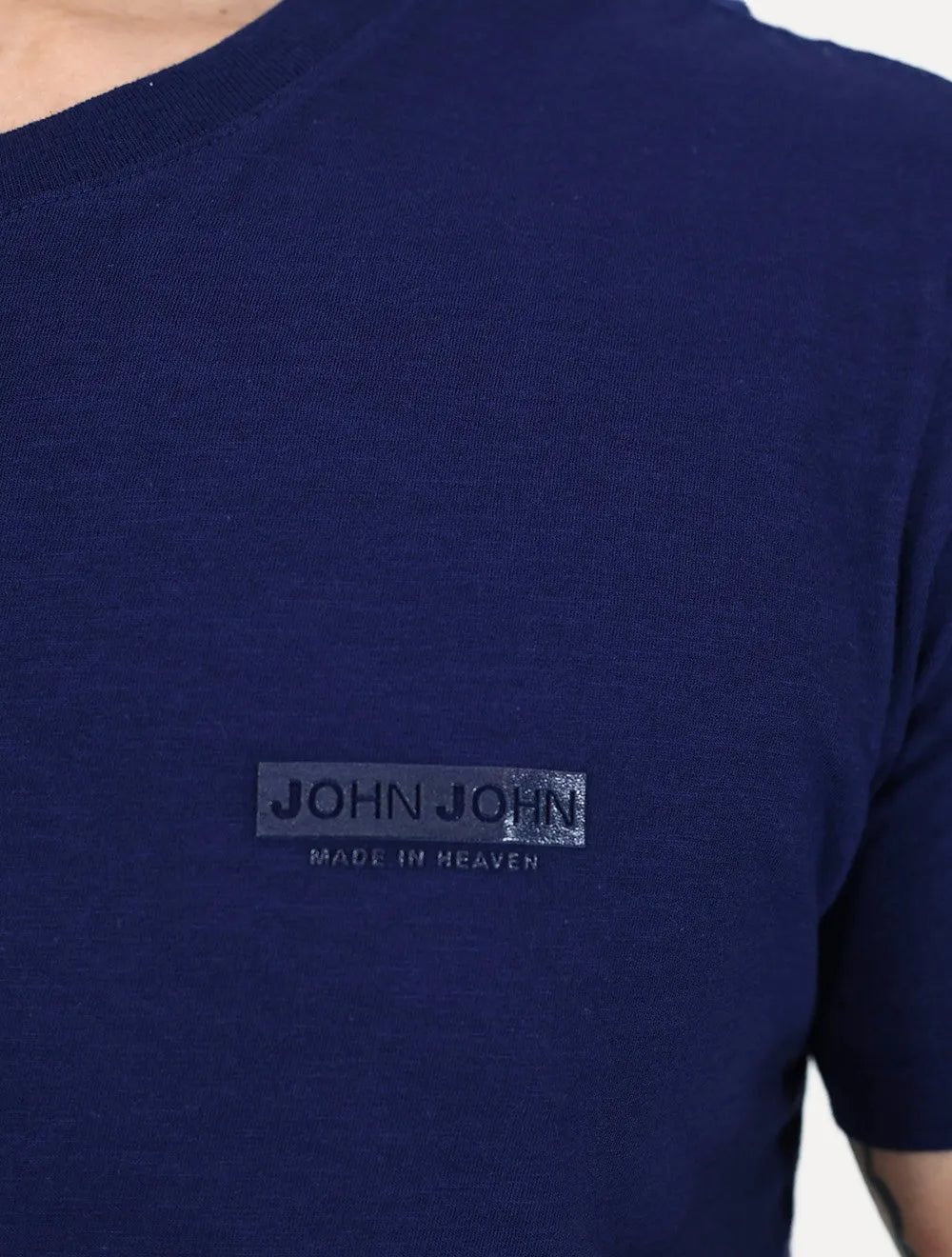 Camiseta John John Slim Fit Flame Azul Marinho